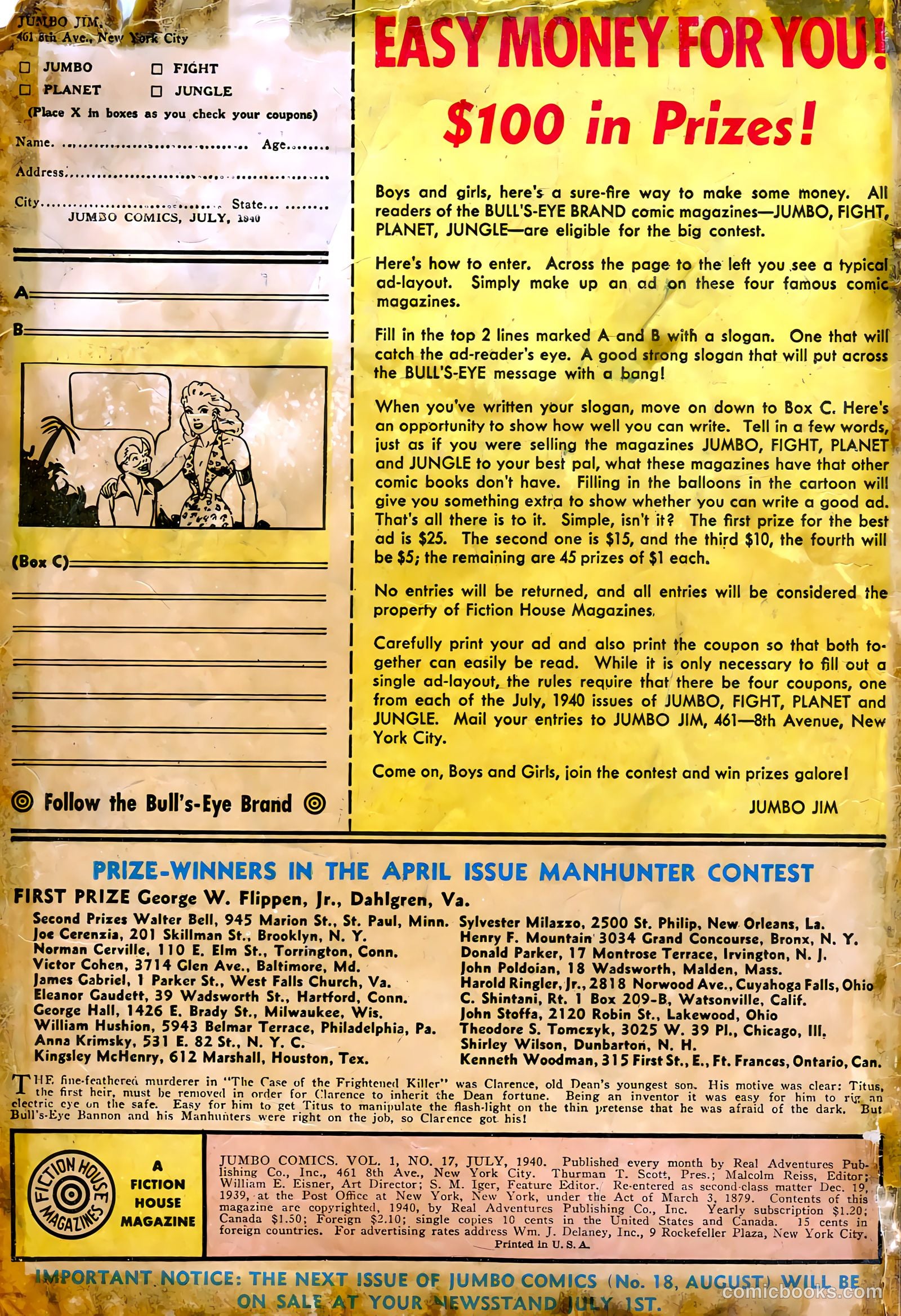 Jumbo Comics #17 — page 2 of 68