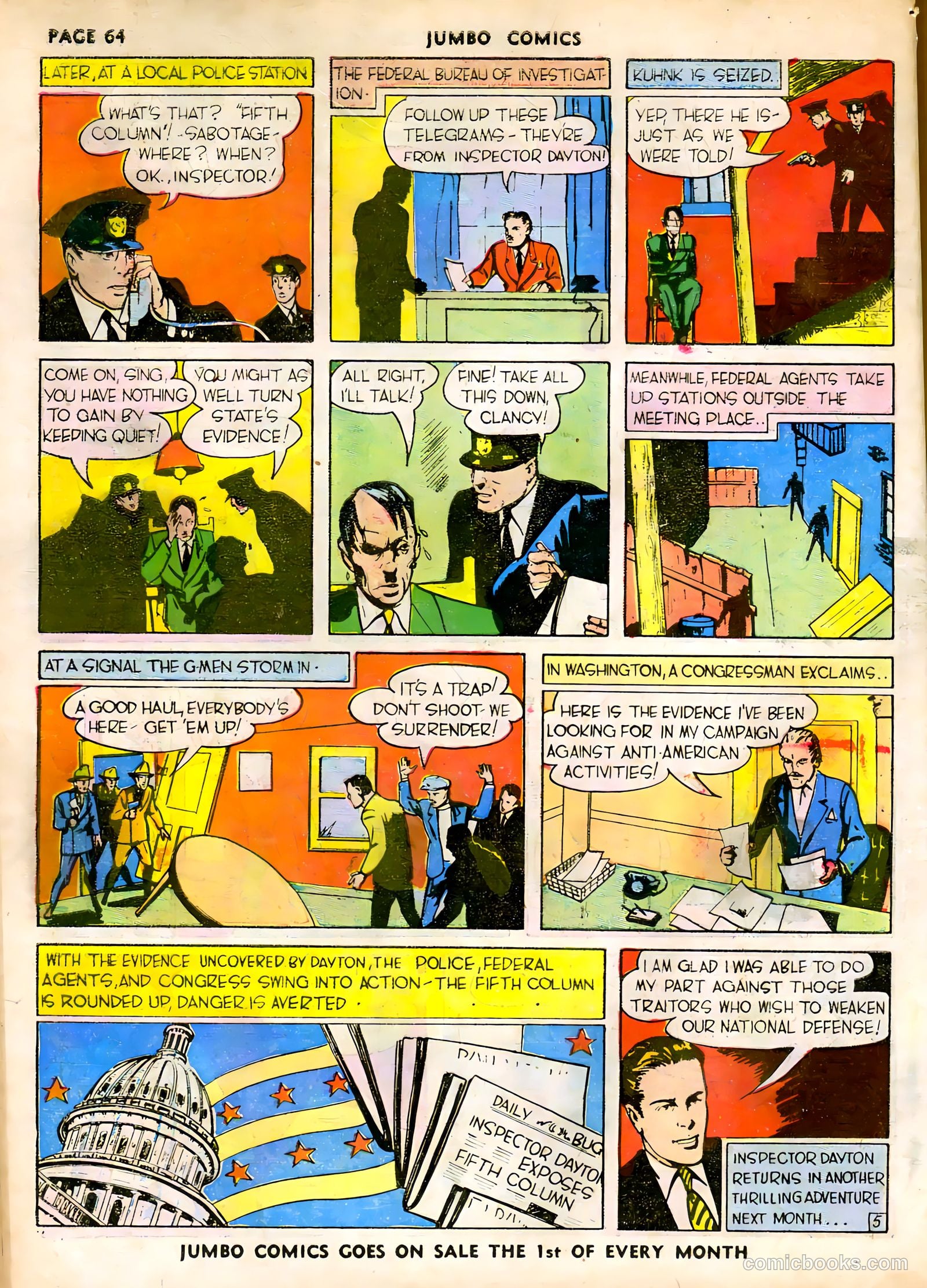 Jumbo Comics #21 — page 66 of 68