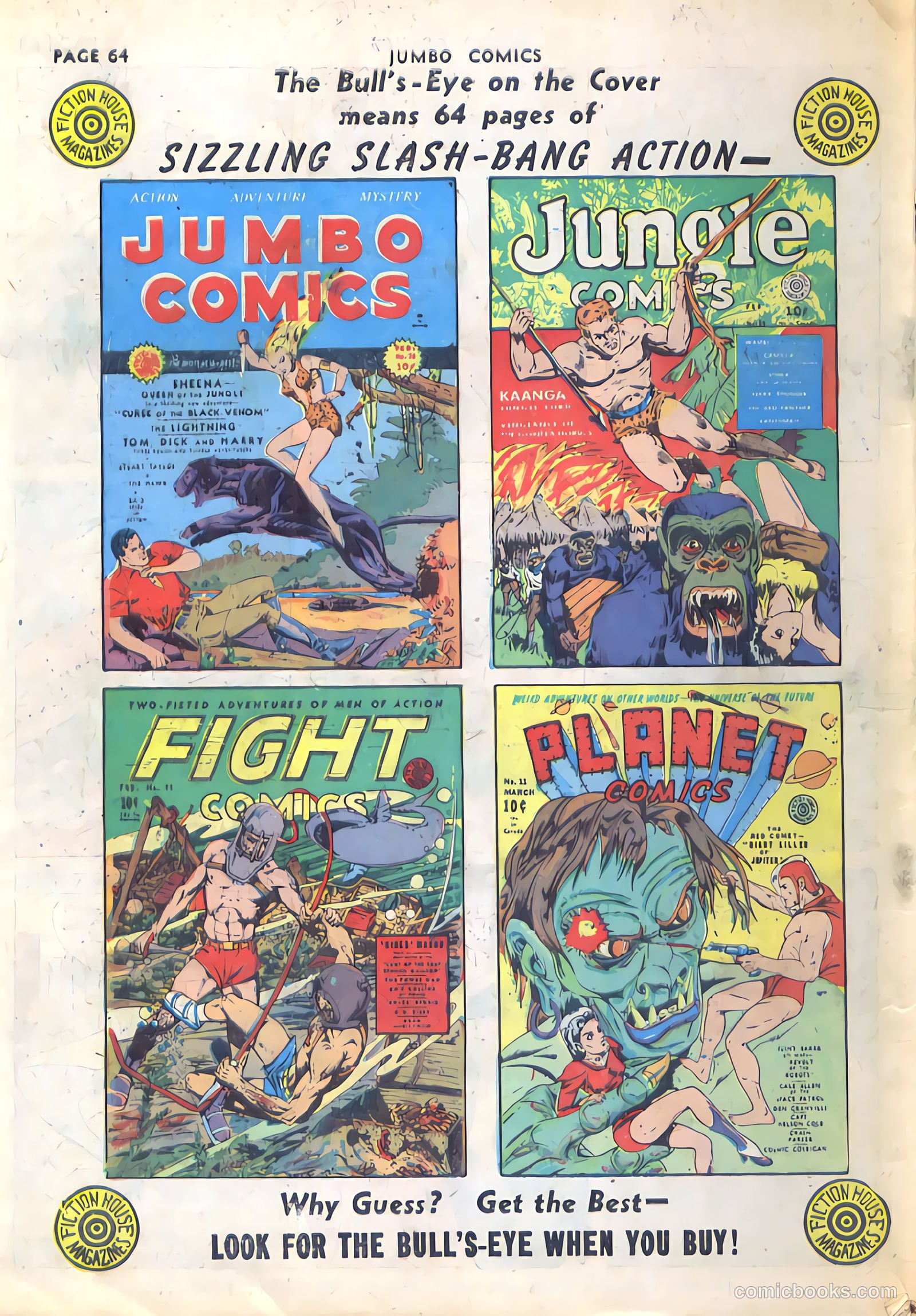 Jumbo Comics #24 — page 66 of 68