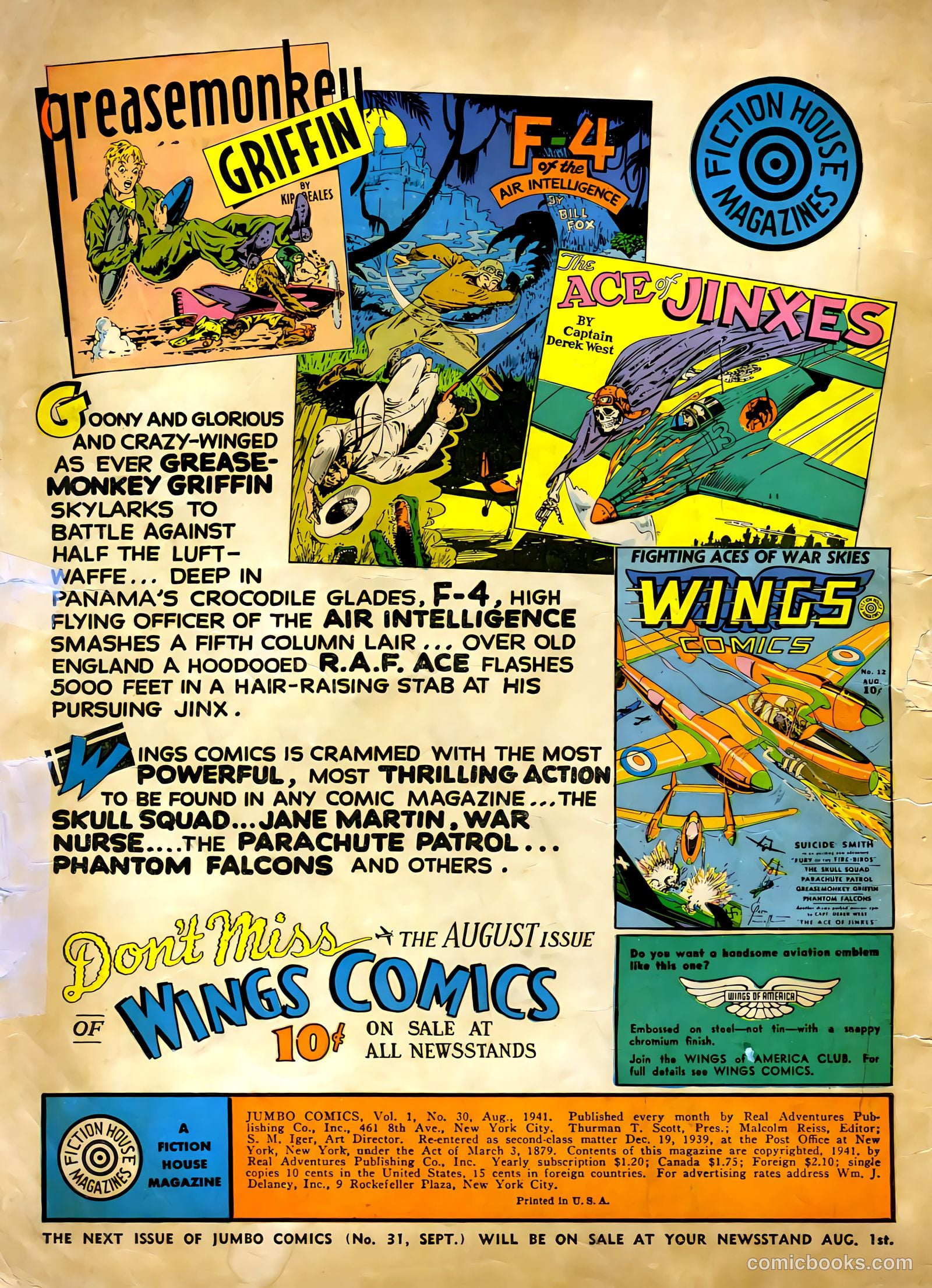 Jumbo Comics #30 — page 2 of 68