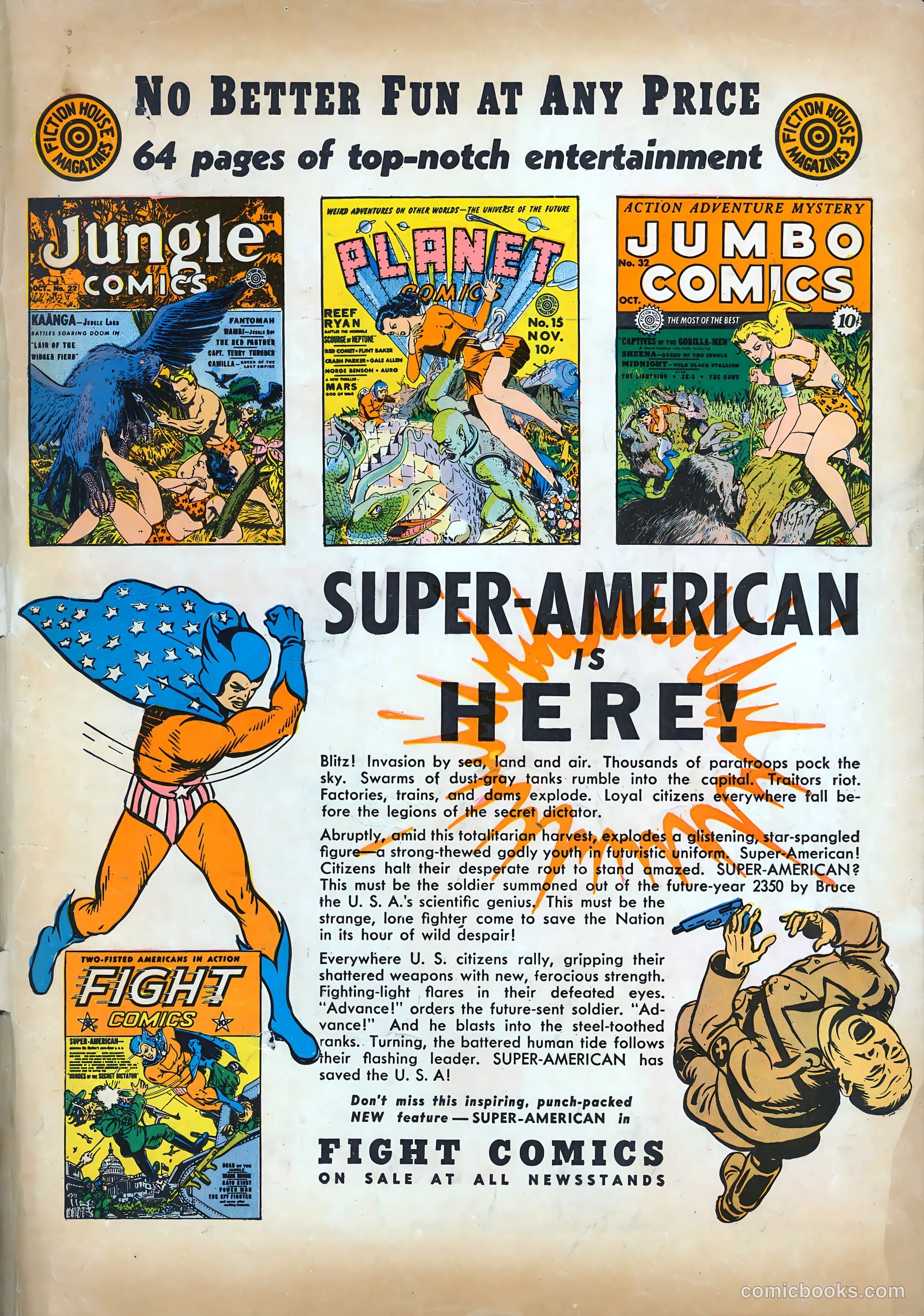 Jumbo Comics #32 — page 67 of 68
