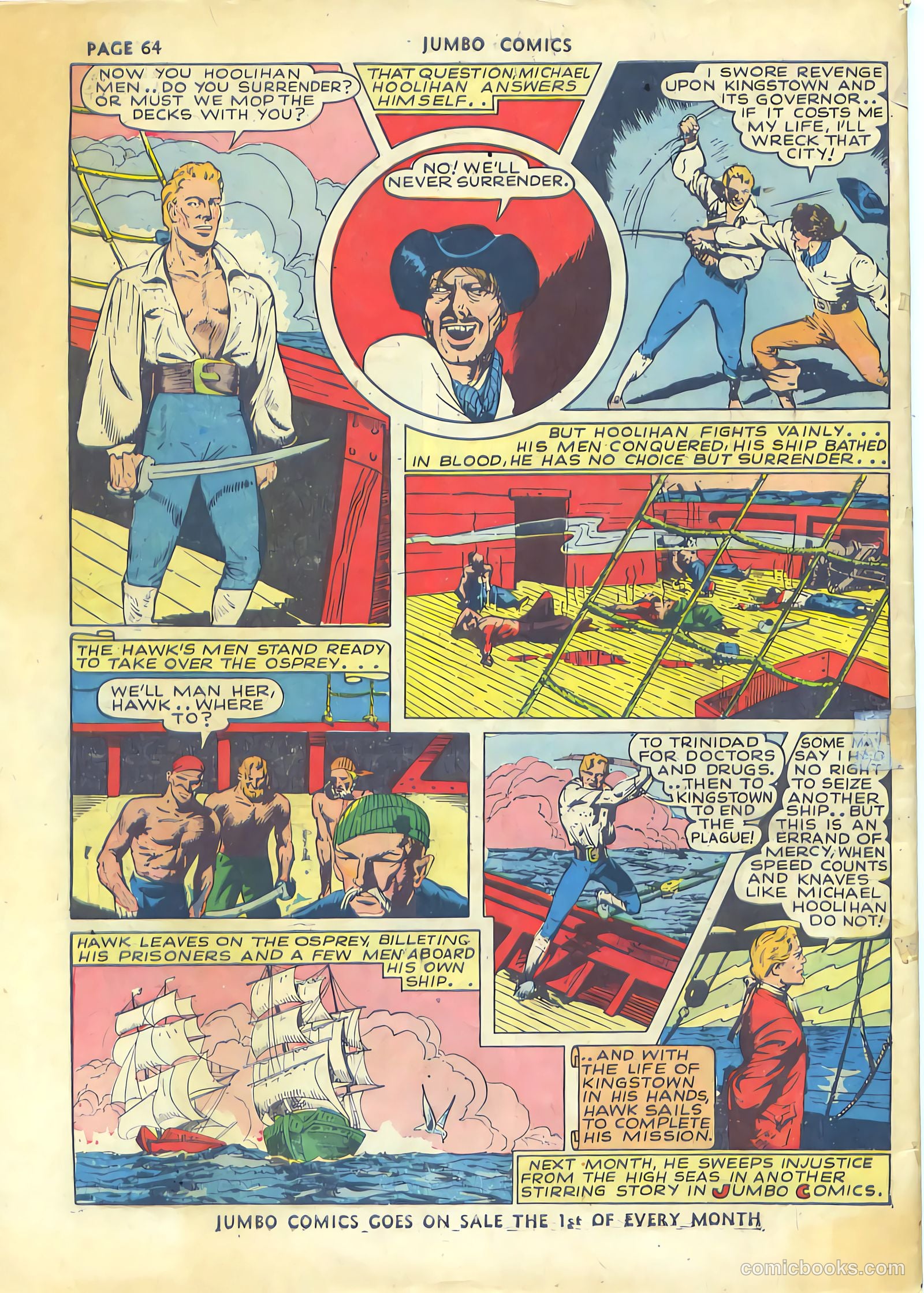 Jumbo Comics #36 — page 68 of 68