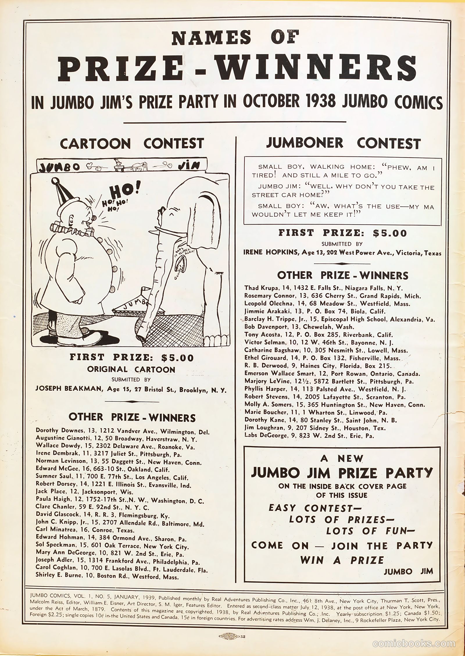 Jumbo Comics #5 — page 2 of 52