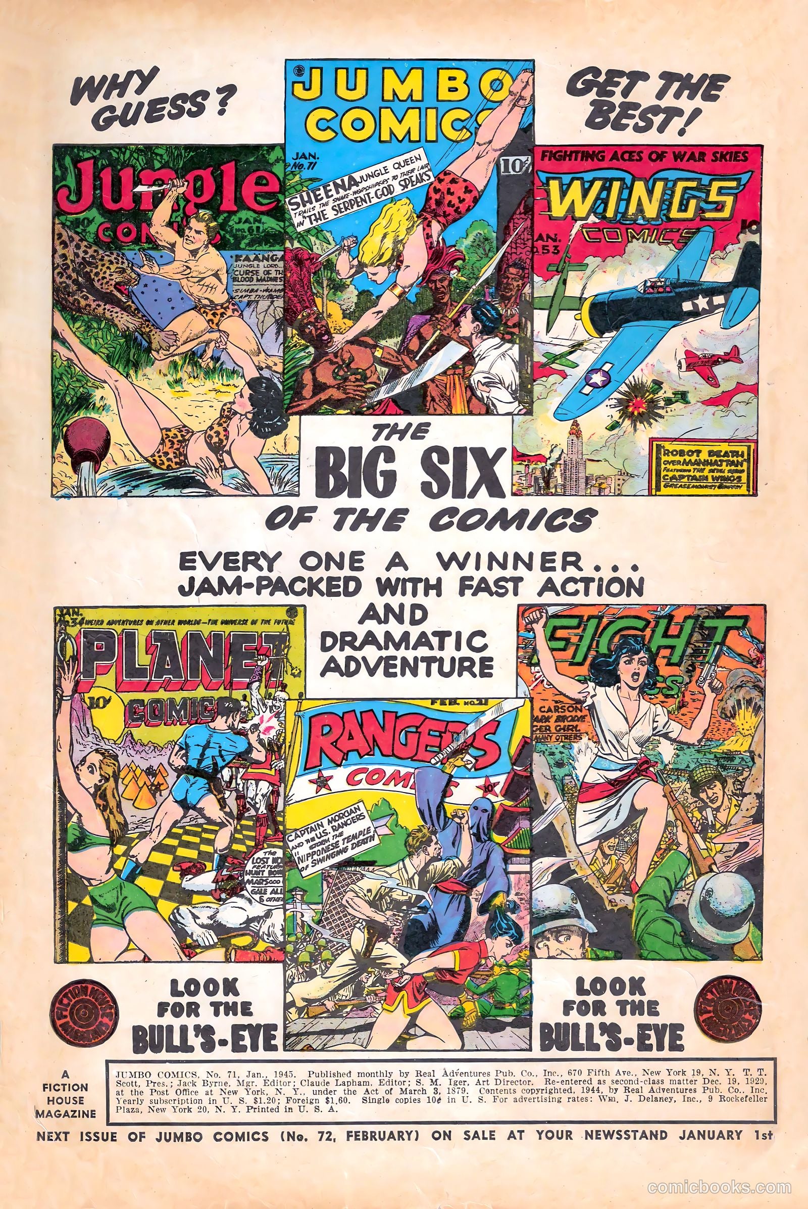 Jumbo Comics #71 — page 2 of 52