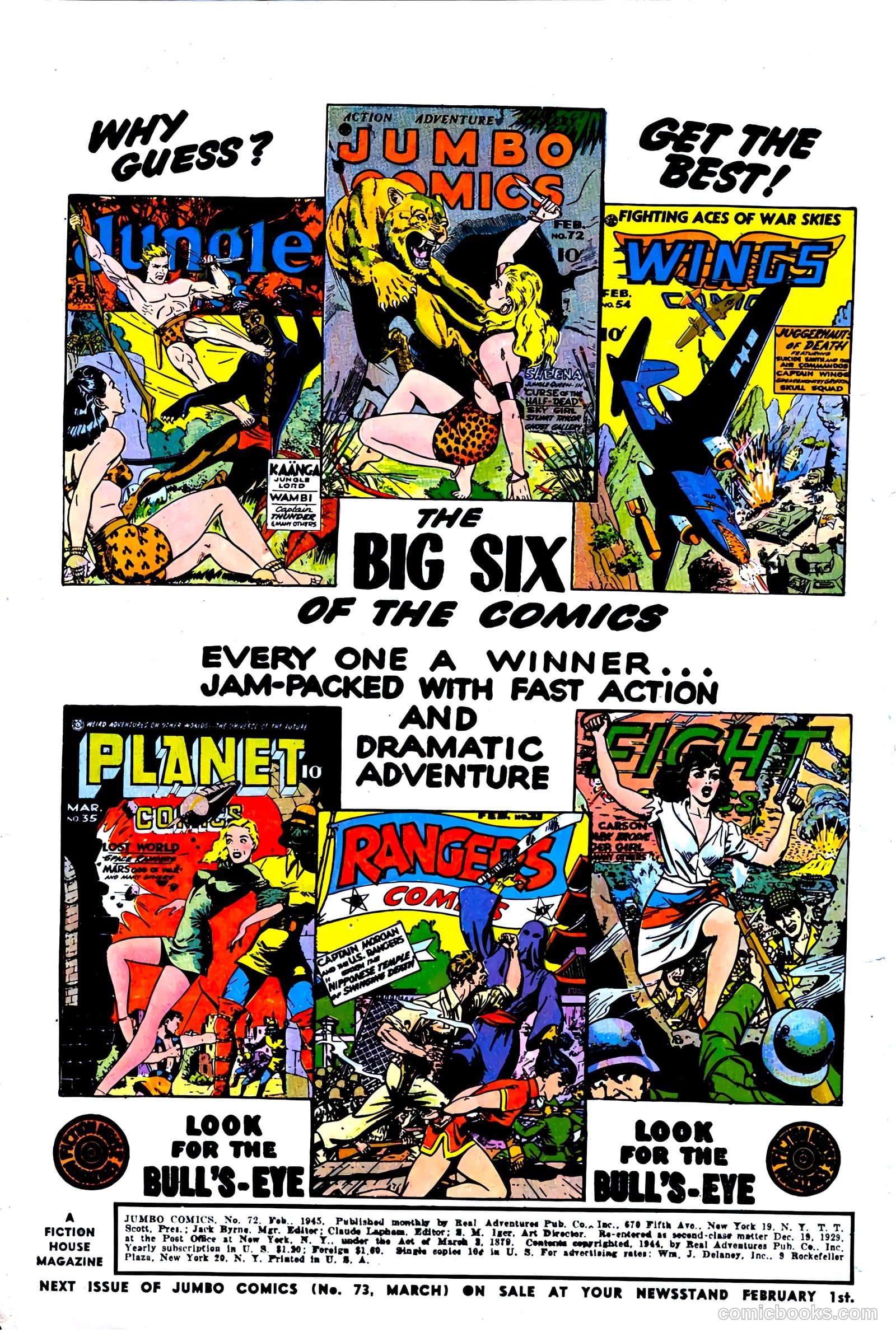 Jumbo Comics #72 — page 2 of 52