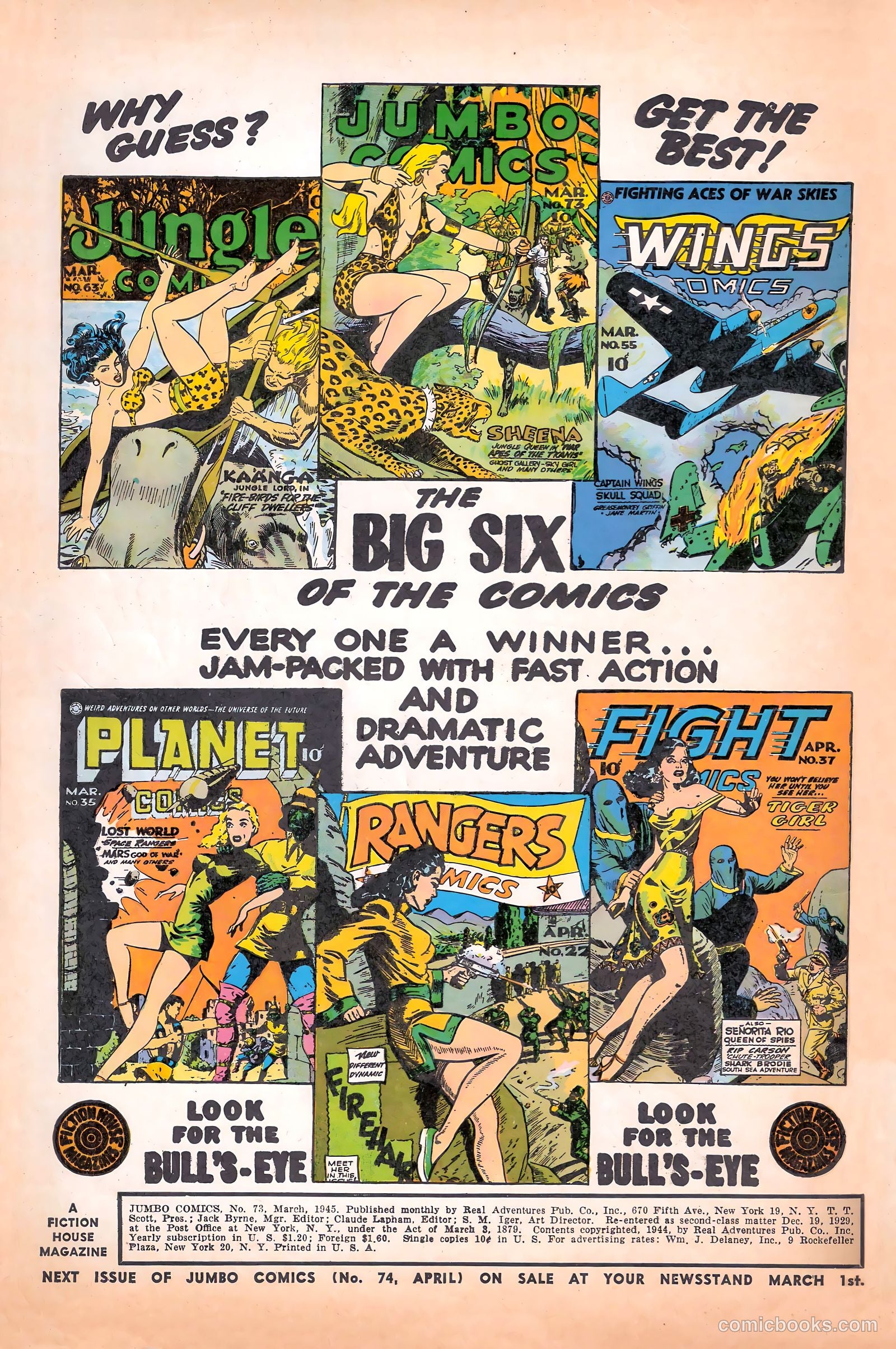 Jumbo Comics #73 — page 2 of 52