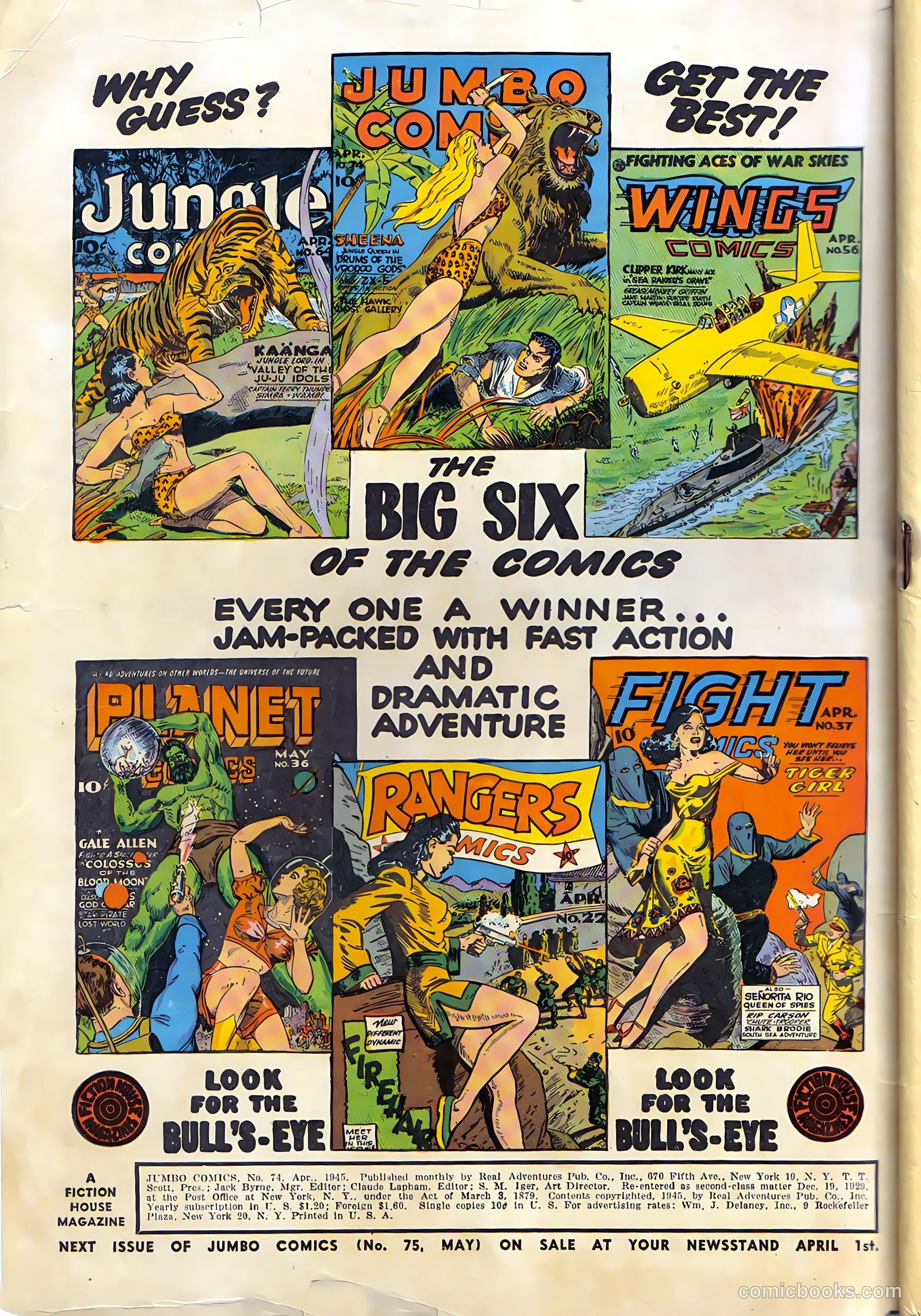 Jumbo Comics #74 — page 2 of 52