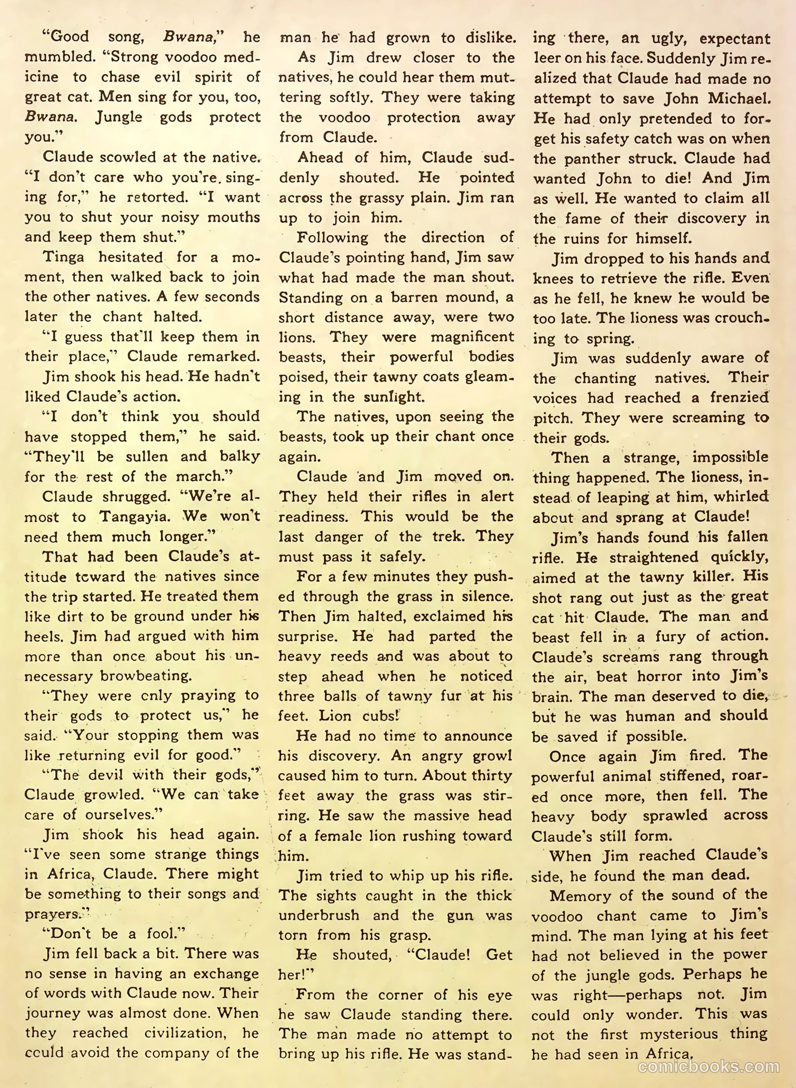 Jungle Comics #70 — page 35 of 36