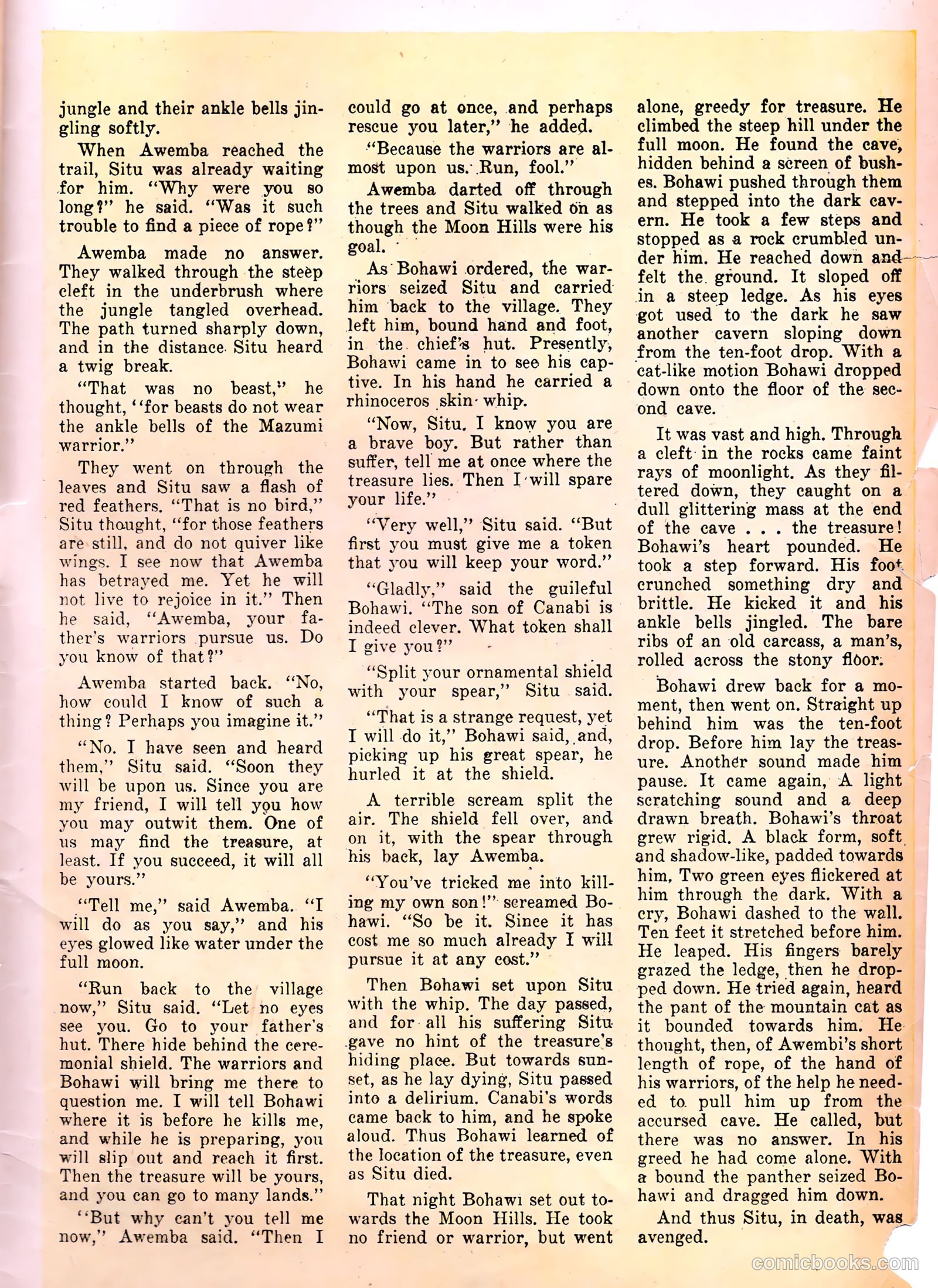 Jungle Comics #73 — page 35 of 36