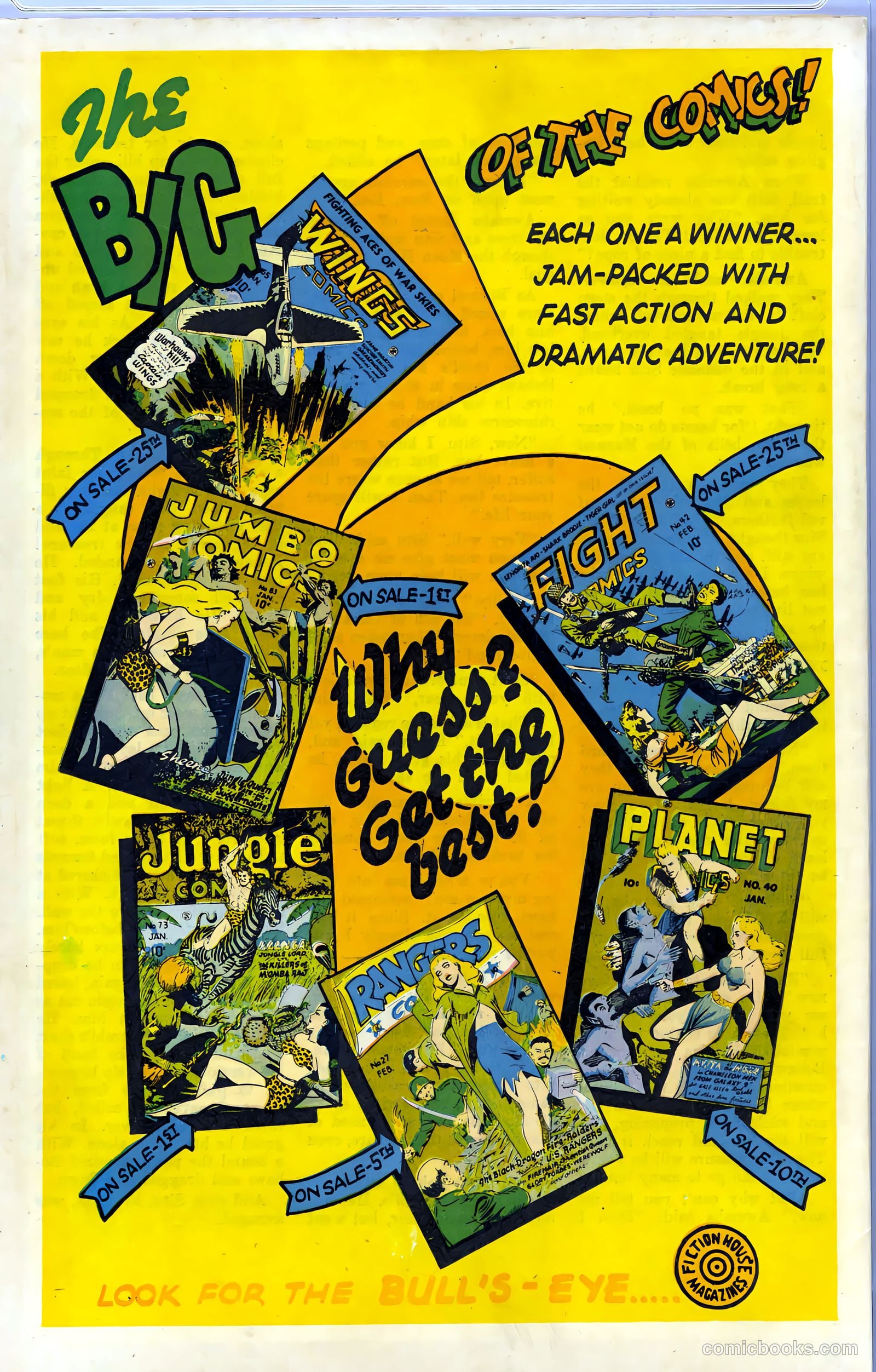 Jungle Comics #73 — page 36 of 36