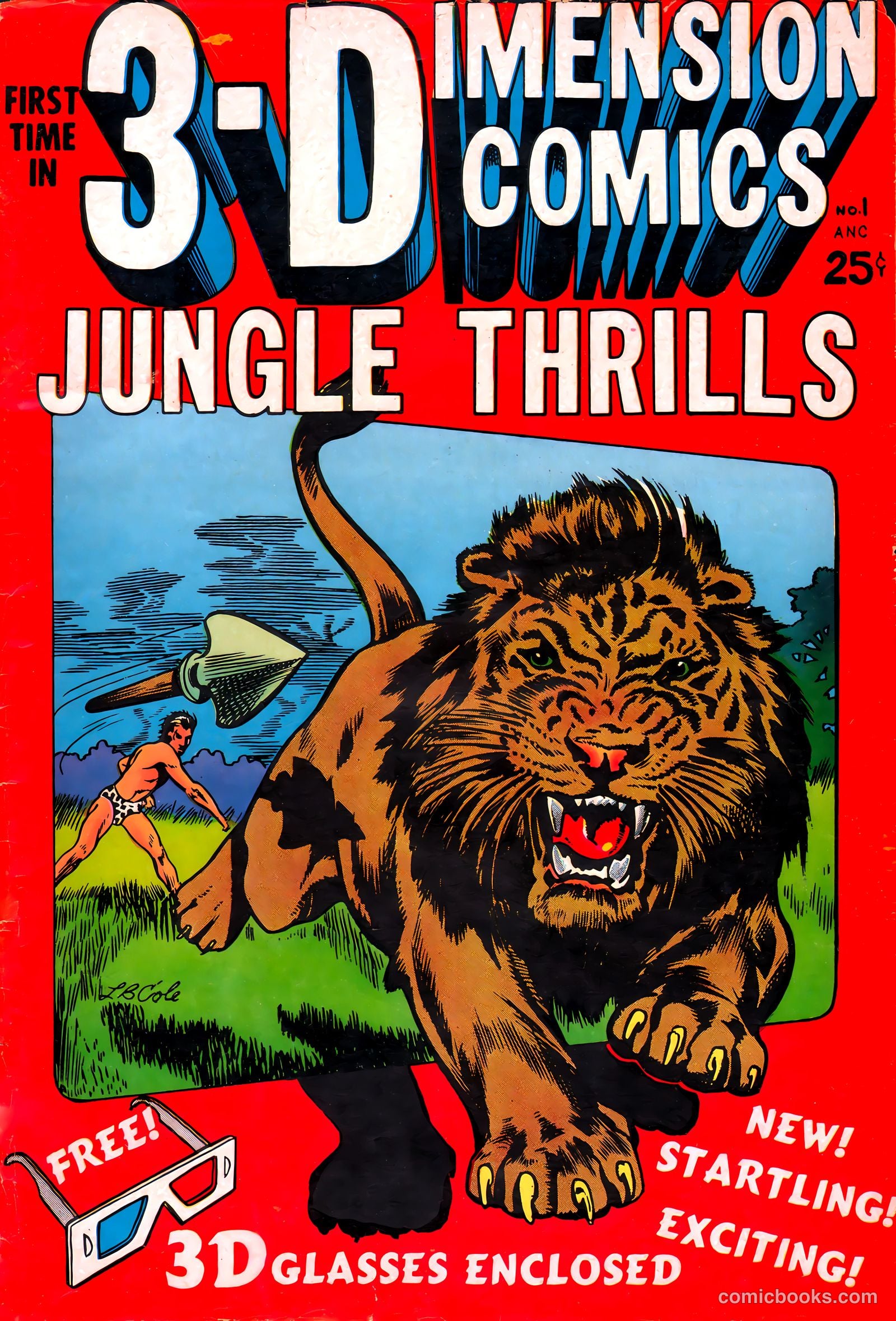 Jungle Thrills 3-D #1 — page 1 of 36