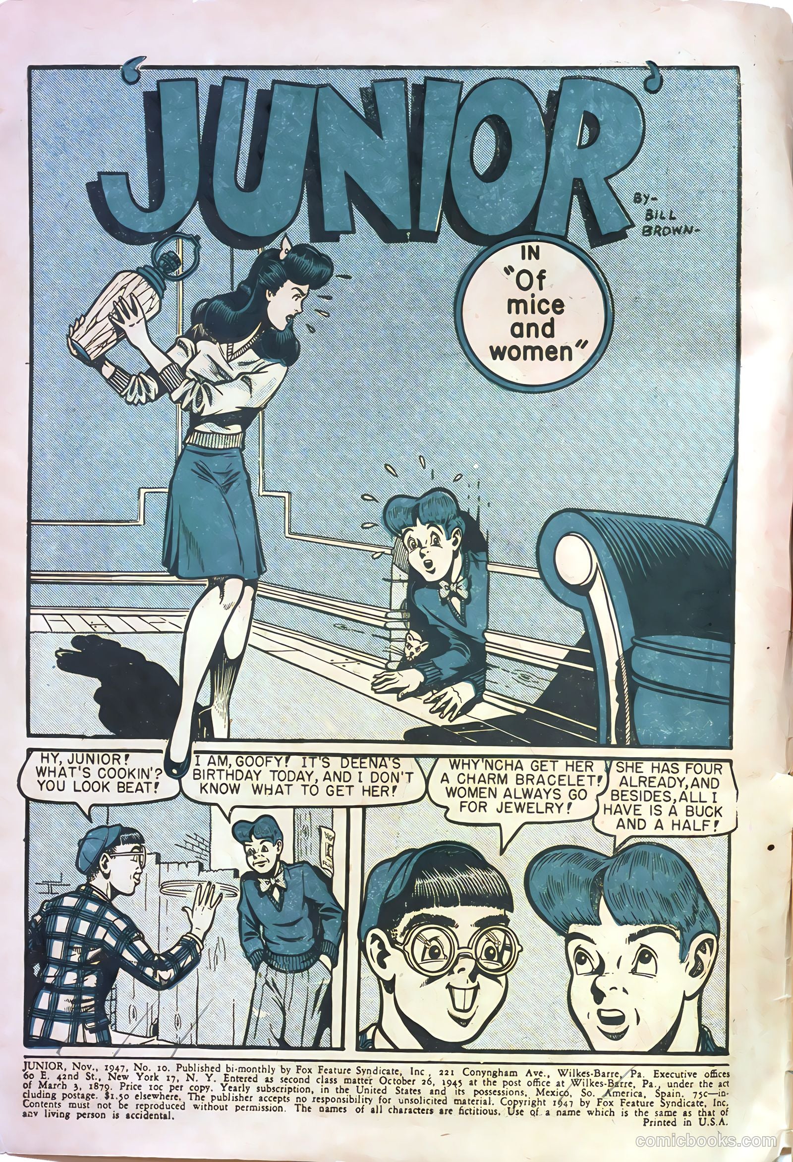 Junior [Junior Comics] #10 — page 2 of 37
