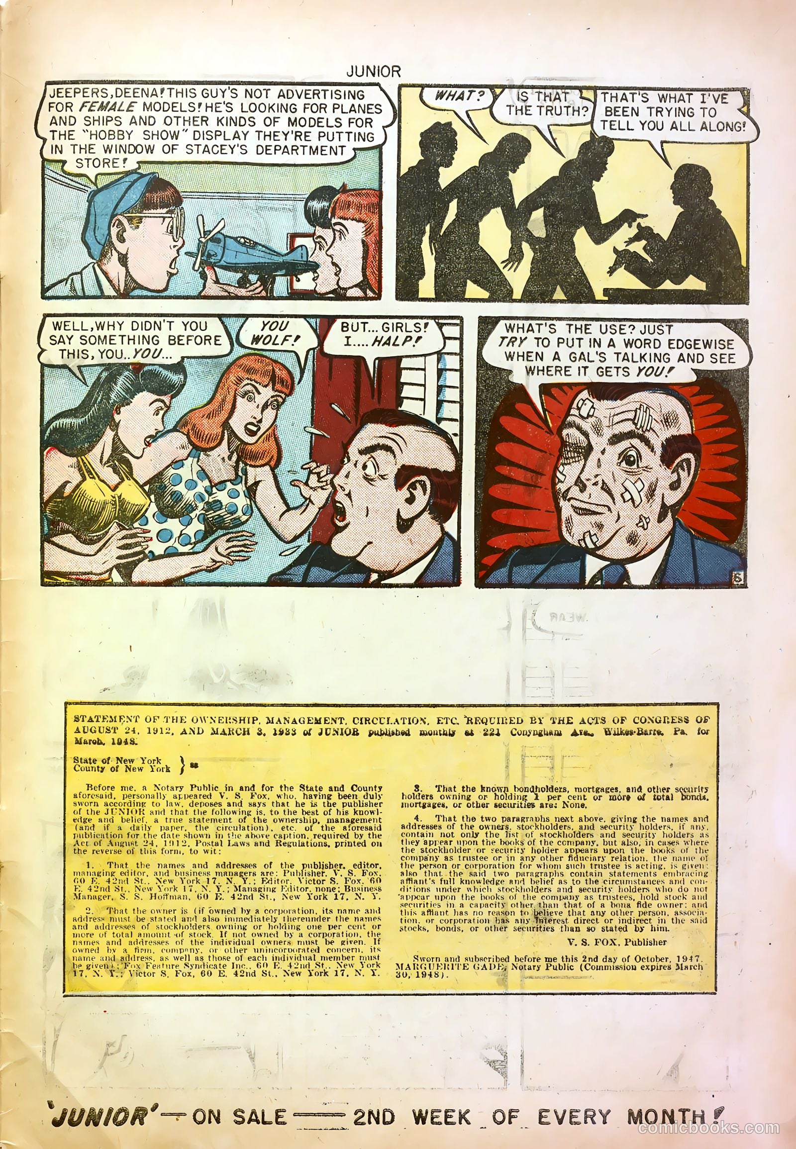 Junior [Junior Comics] #12 — page 33 of 36