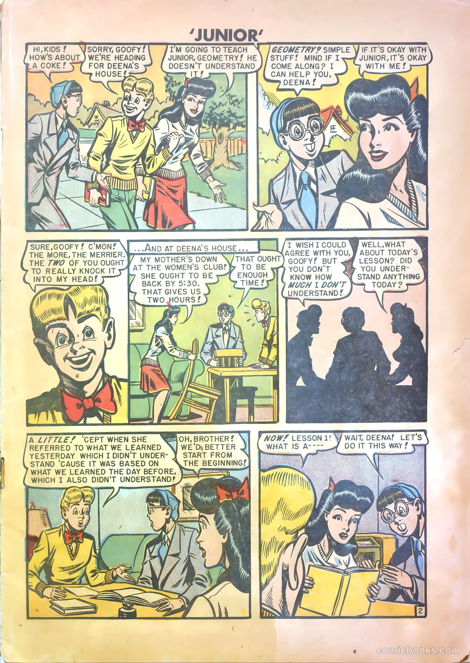 Junior [Junior Comics] #13 — page 3 of 36
