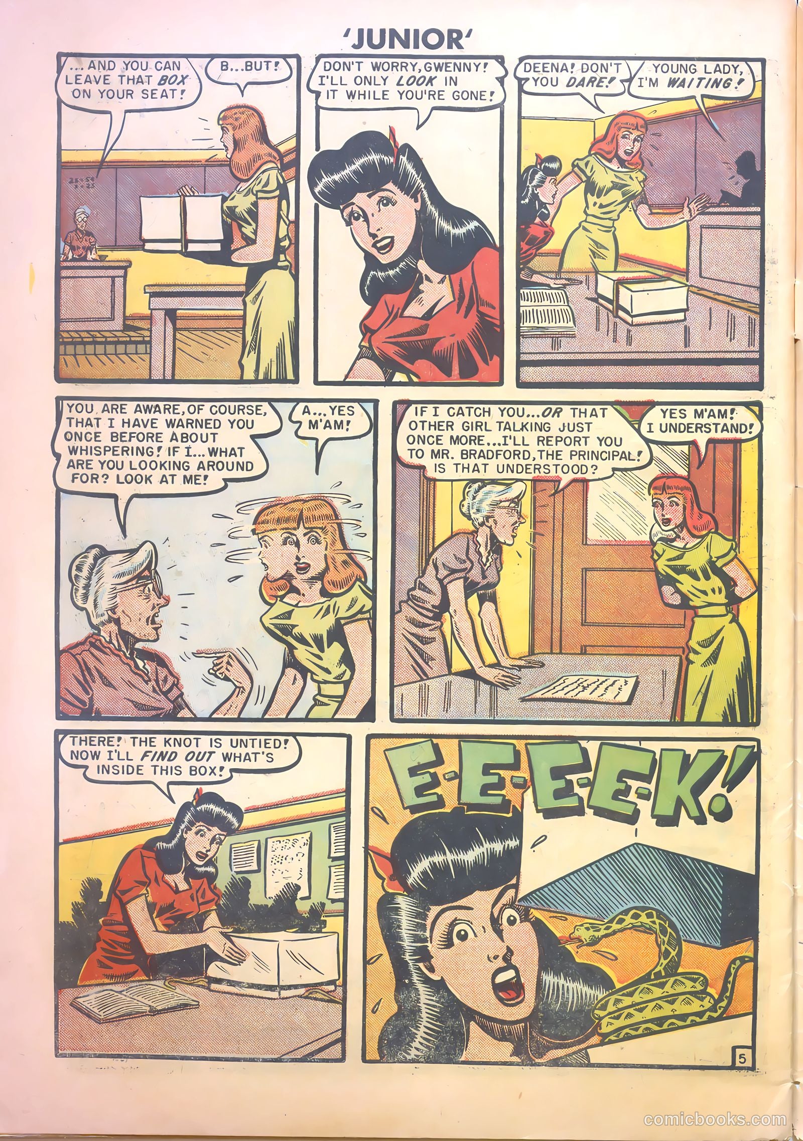 Junior [Junior Comics] #15 — page 32 of 36