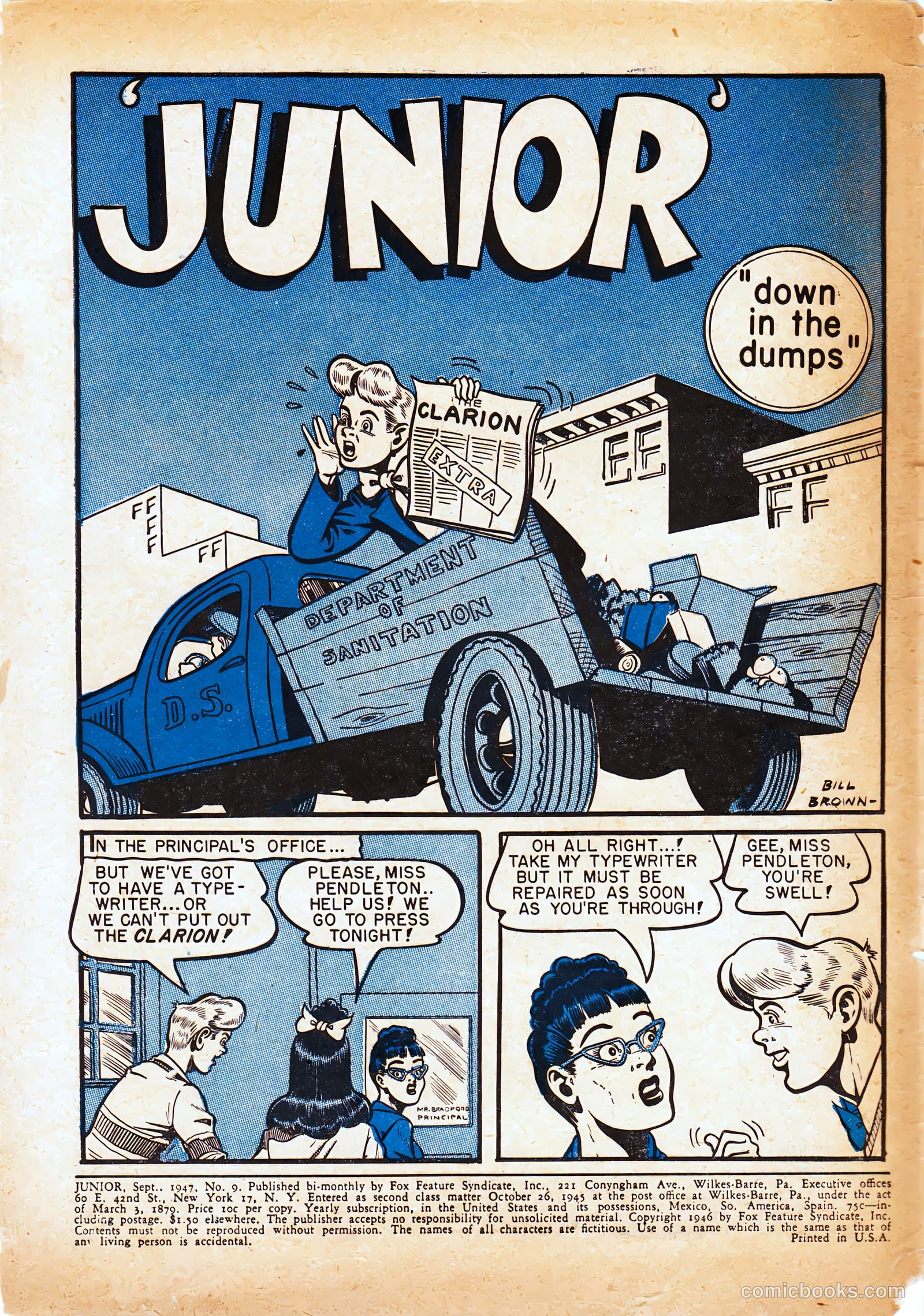 Junior [Junior Comics] #9 — page 2 of 36
